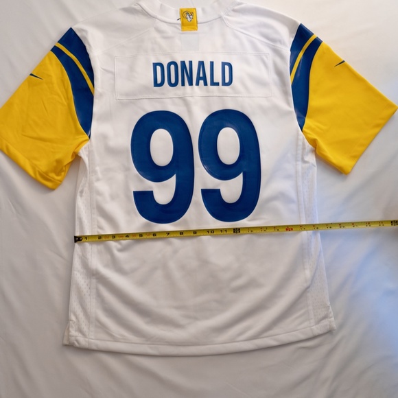 Nike Youth Los Angeles Rams Aaron Donald #99 Alternate White Game Jersey - Picture 2 of 6